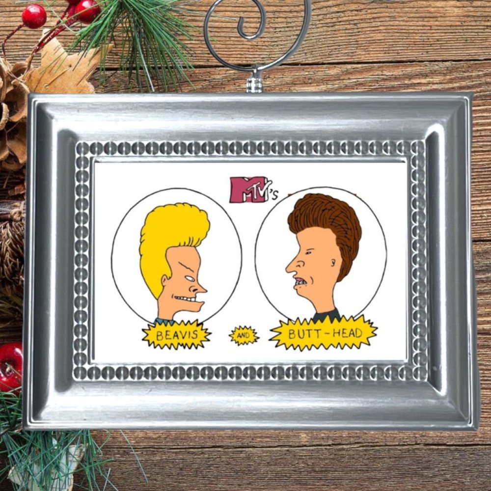 MTV Beavis And Butt-Head Retro TV Show Memorabilia Christmas Tree Ornament